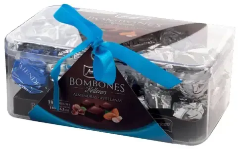 AMERICAN BOMBONES RELLENOS ALMENDRAS/AVELLANAS 18UX180G