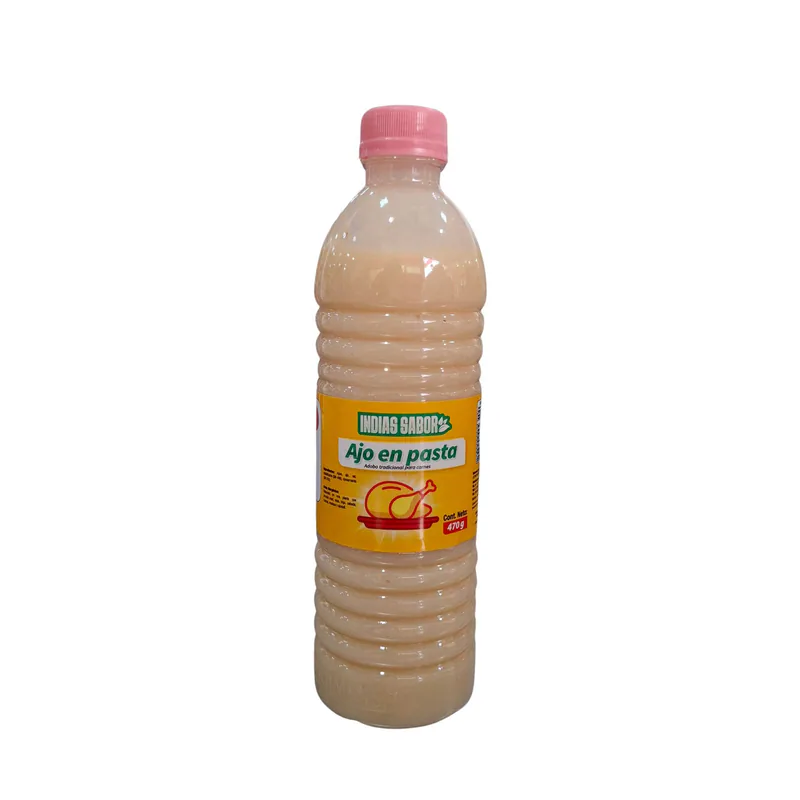 AJO PASTA BOTELLA INDIAS SABRO 470 GRS