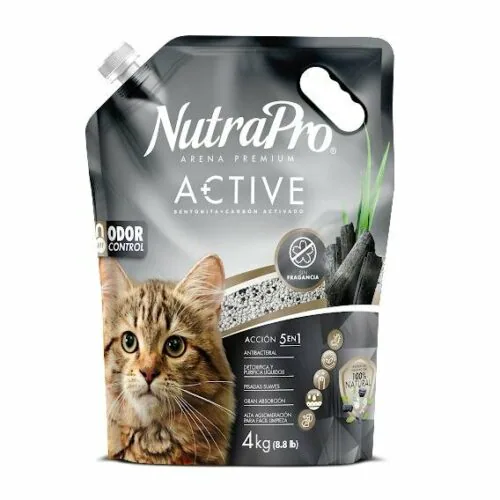 ARENA GATOS NUTRAPRO CARBON ACTIVADO 4KG