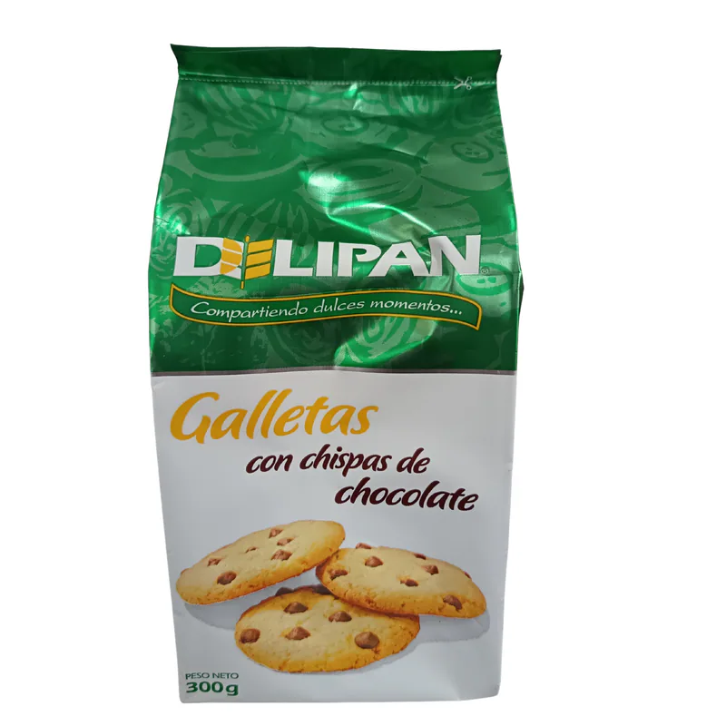 FUNDA GALLETAS CHOCOCHIPS DELIPAN 300GR