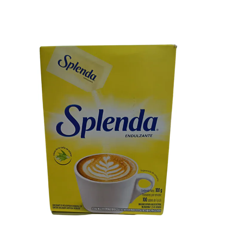 SPLENDA ENDULZANTE SOBRES CAJITA 100G X 100 SOBRES