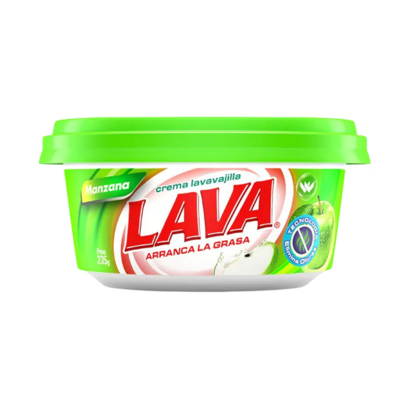 CREMA LAVAVAJILLA LAVA MANZANA 235G