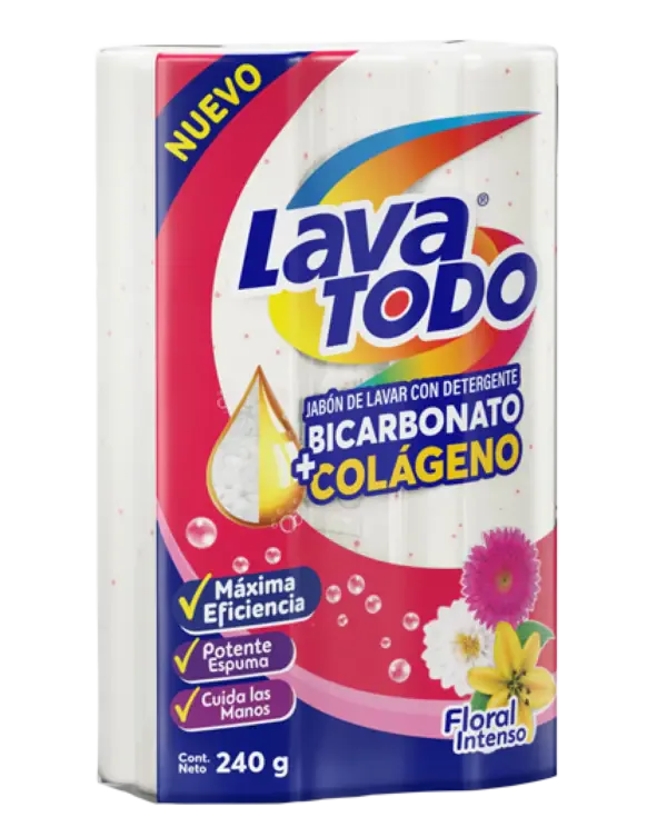 JABON LAVATODO FLORAL 255G X48