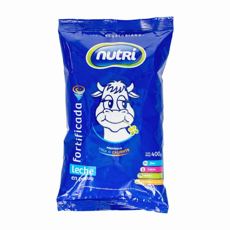 LECHE EN POLVO FORTIFICADA NUTRI 400G X16