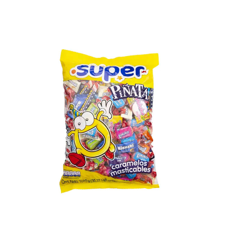 CARAMELOS MASTICABLES SURTIDOS PIÑATA 1000GR