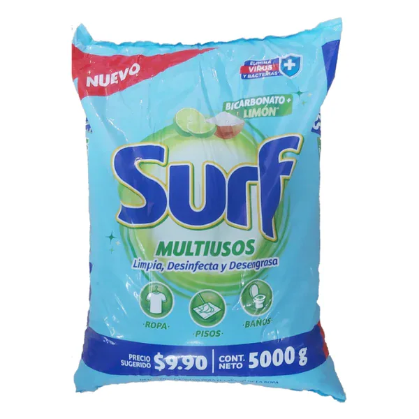 DETERGENTE POLVO SURF MULTIUSOS 5KG