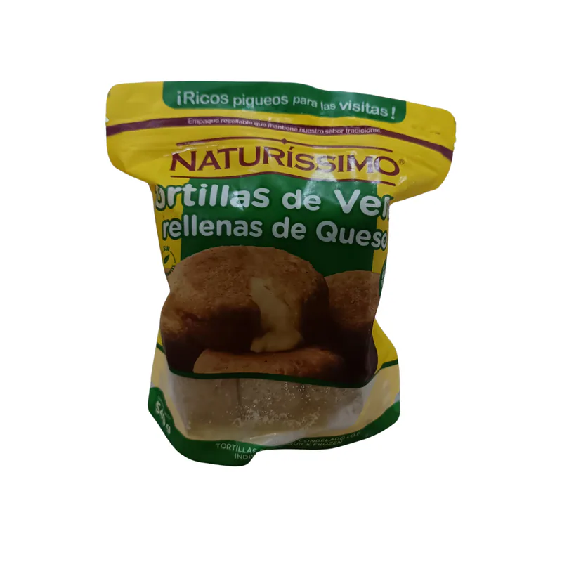 TORTILLAS DE VERDERE RELLENAAS QUESO NATURISSIMO 540G