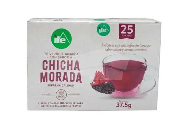 TE VERDE CON JAMAICA Y SABOR A CHICHA MORADA 25 SOBRES