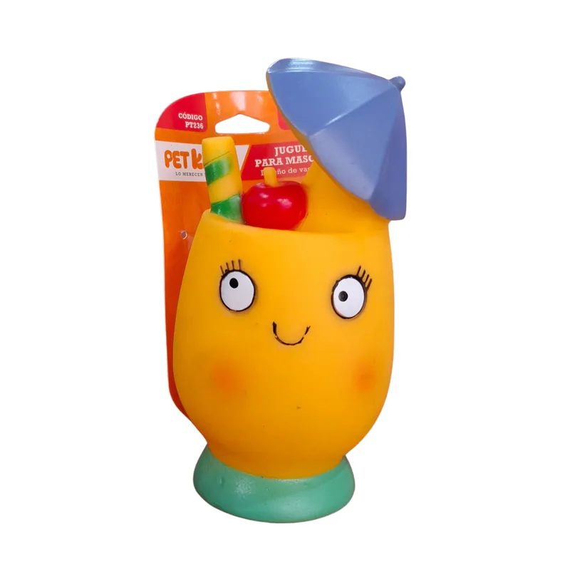 JUGUETE P/MASCOTA VASO COCTEL PET KING