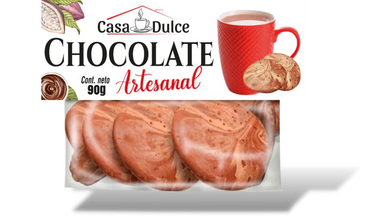 CHOCOLATE ARTESANAL FUNDA 60 GRS CASA DULCE