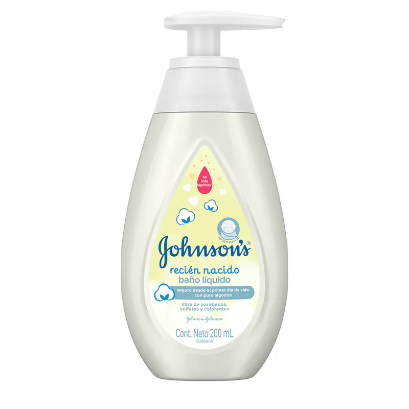 BANO LIQUIDO JOHNSONS RECIEN NACIDO 200ML COD:8789