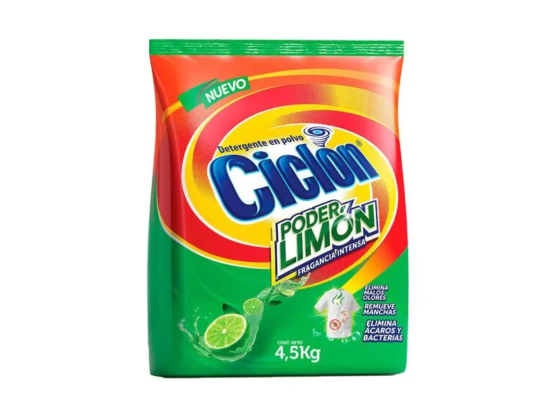 DETERGENTE CICLON PODER LIMON 4.5KG