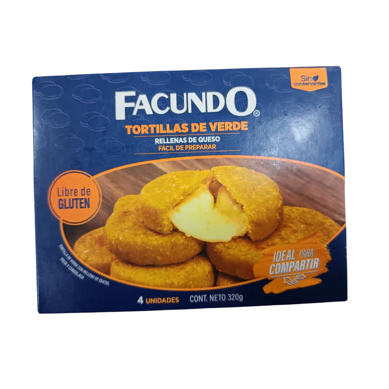 FACUNDO TORTILLA VERDE CON QUESO 320G