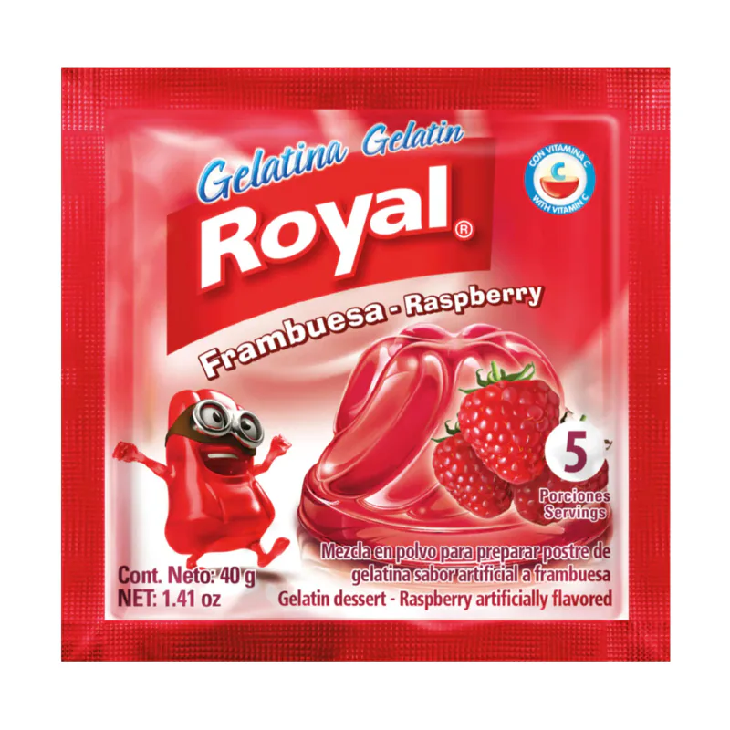 GELATINA ROYAL FRAMBUESA 40G