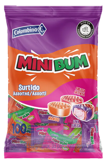 CARAMELO SURTIDO MINIBUM 400G (100U)
