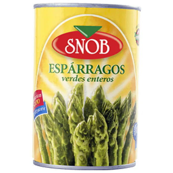 ESPARRAGOS VERDES SNOB 430GR X24 LATA
