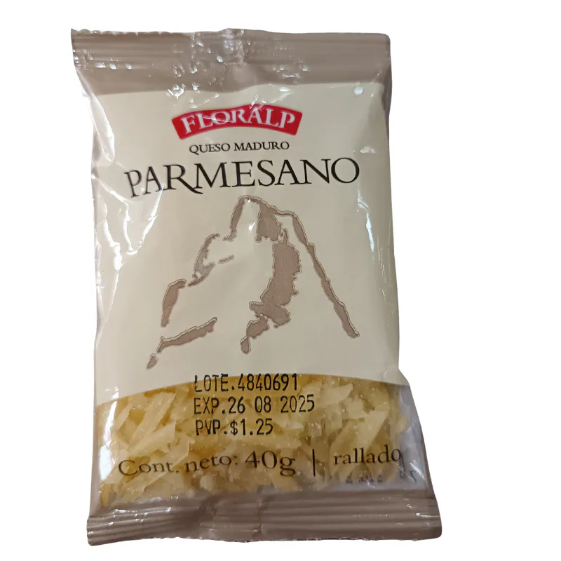 QUESO PARMESANO RALLADO FLORALP 40G