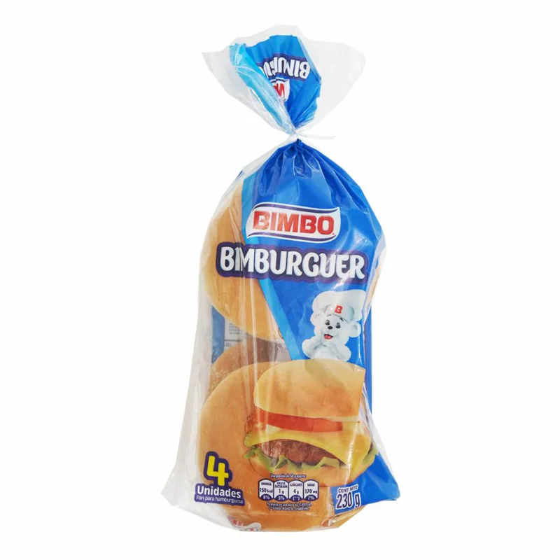 PAN HAMBURGUESA 230G 4P BIMBO