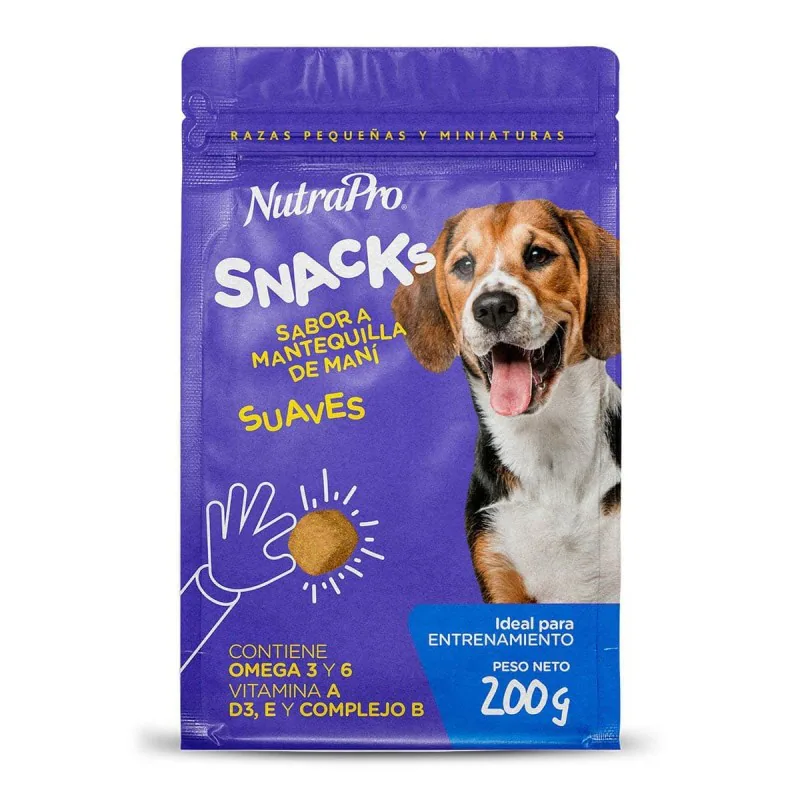NUTRAPRO SNACKS MANTEQUILLA DE MANI 200G