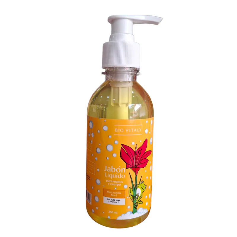 JABON LIQUIDO MANZANILLA MIEL BIO VITALY 250ML