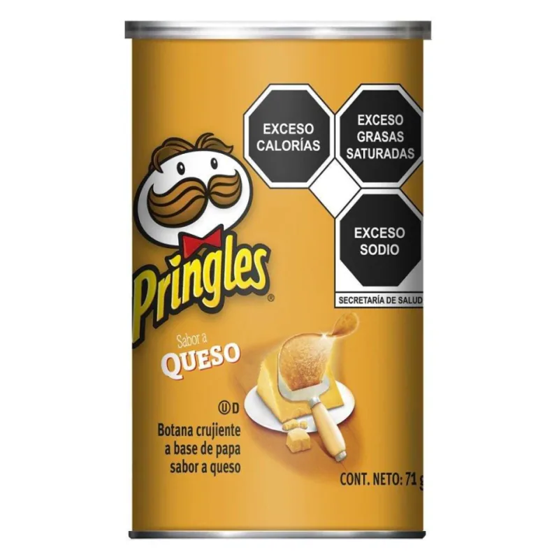 PAPAS PRINGLES QUESO MEDIANO 12X71GR