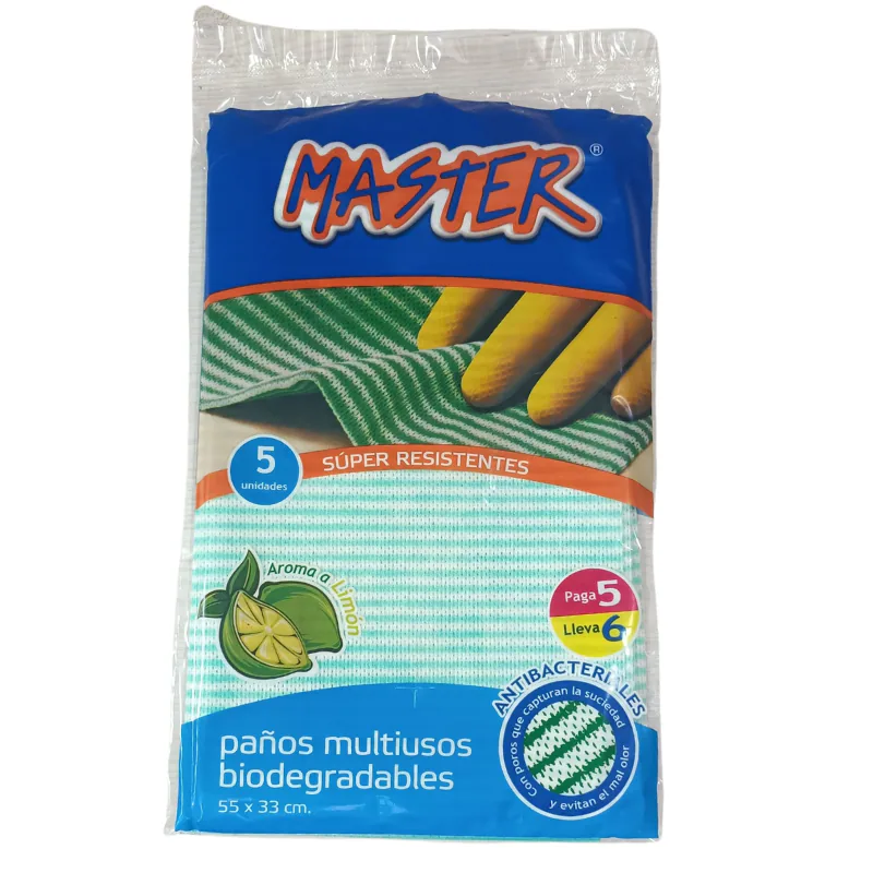 MASTERBRILL PAÑOS MULTIUSOS LIMON 1548