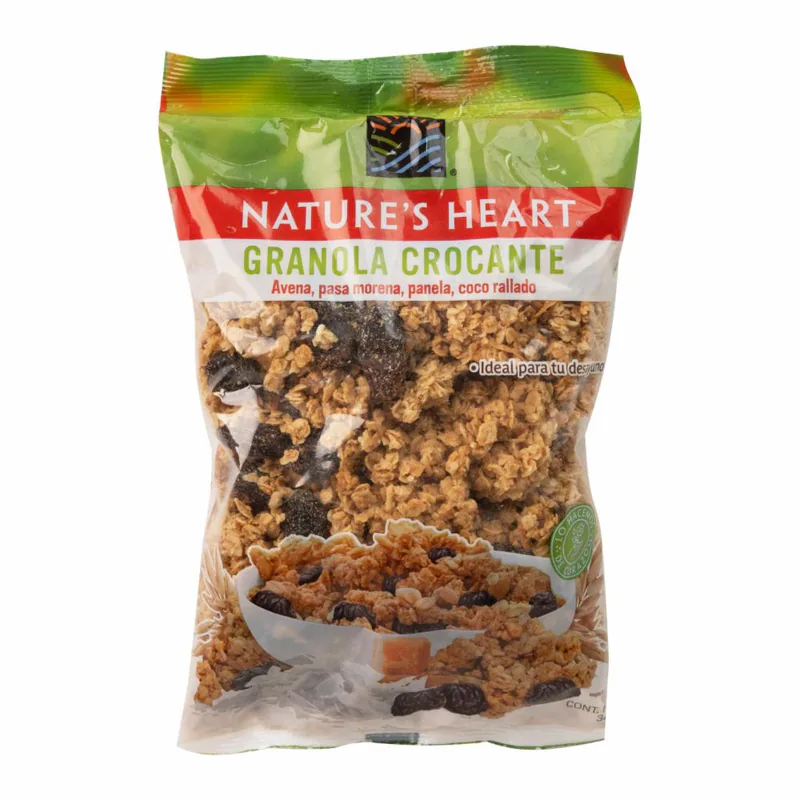 GRANOLA CROCANTE/ PASAS NATURES HEART 340G