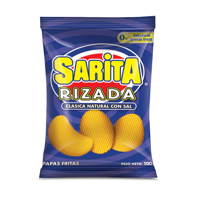 PAPA SARITA RIZADAS NATURAL 100 GR.