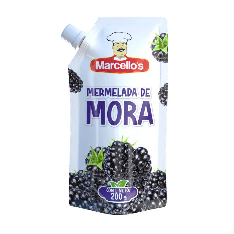 MERMELADA DE MORA MARCELLOS DOYPACK 200G
