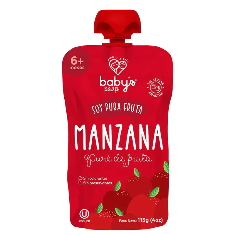 PURE DE MANZANA PAAP BABYS 113GR