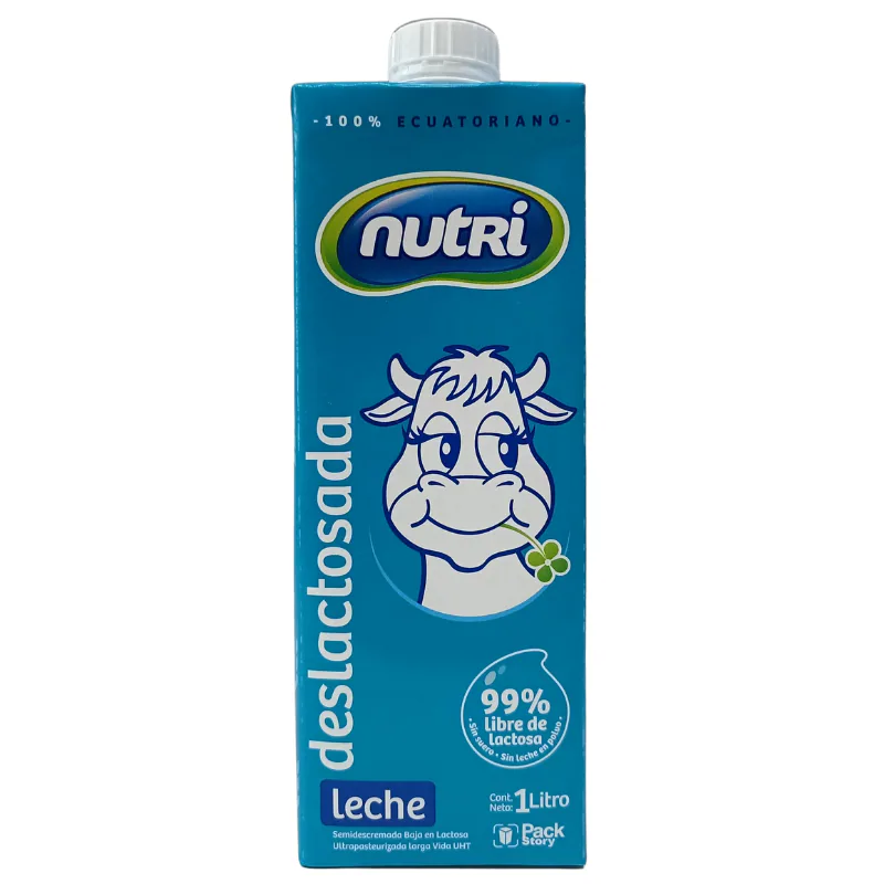 LECHE NUTRI DESLACTOSADA CARTON 1LT X12