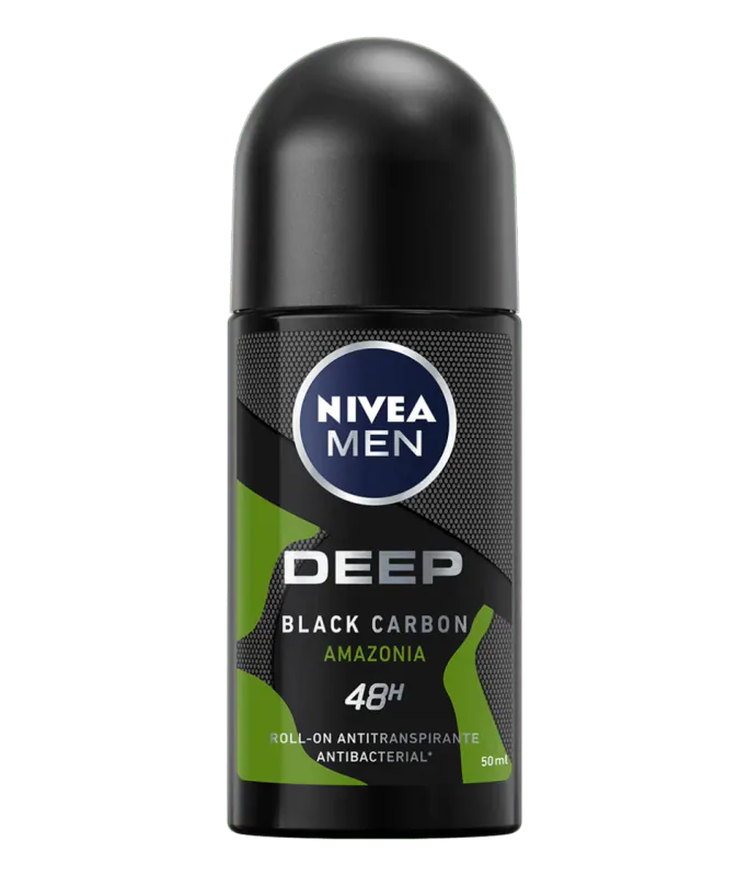 DESOD.NIVEA ROL MEN DEEP BLACK CARBON AMAZONIA 50 ML