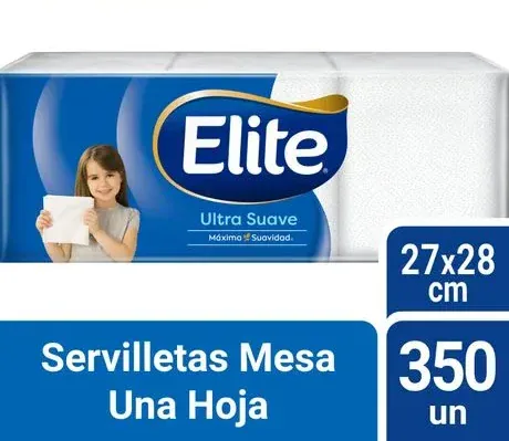 SERVILLETA ELITE MESA 27X28CM X350/10