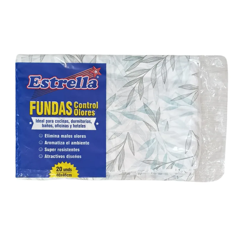 FUNDA BASURA BAÑO OLORES ESTRELLA 20U 50C