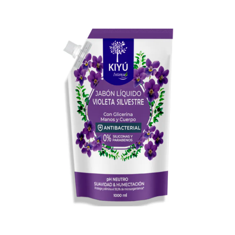 JABON LIQUIDO VIOLETA SILVESTRE KIYU DOY PACK 100ML