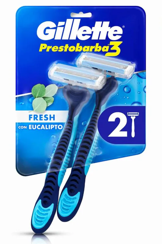 GILLETTE PRESTOBARBA 3 COOL X 2/12