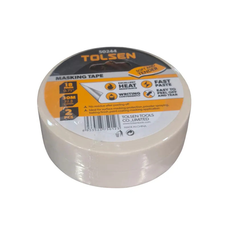 CINTA MASKIN TAPE TOLSEN 3/4X30MT (2U) (50244)