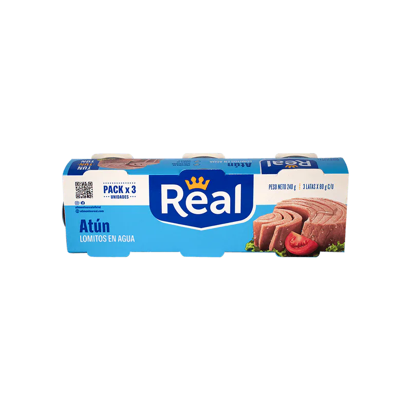 ATUN LOMITO EN AGUA REAL PACK X3X80G (20)