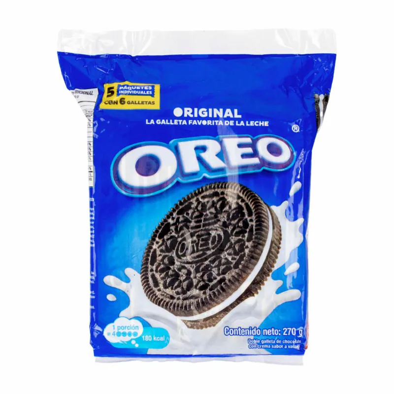 OREO ORIGINAL 270G X 5 PAQUETES