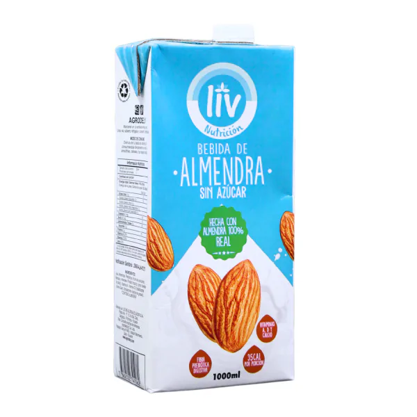 BEBIDA DE ALMENDRA SIN AZUCAR 1L