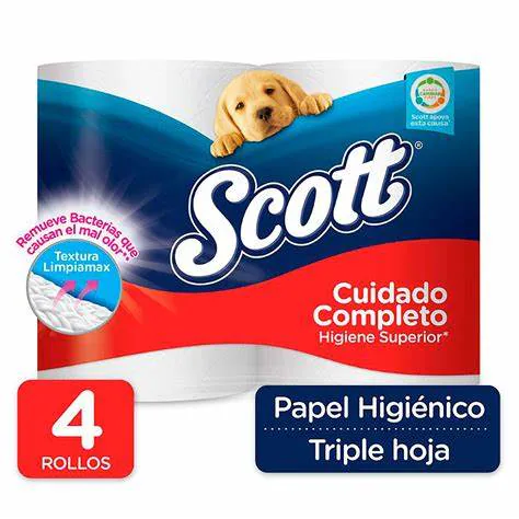 PH SCOTT CUIDADO COMPLETO ROJO TRIPLE HOJA X 4 ROLLOS