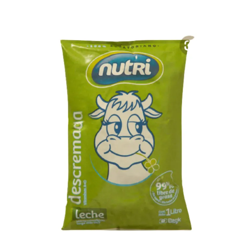 LECHE NUTRI DESCREMADA FUNDA TETRAPACK 900ML X12