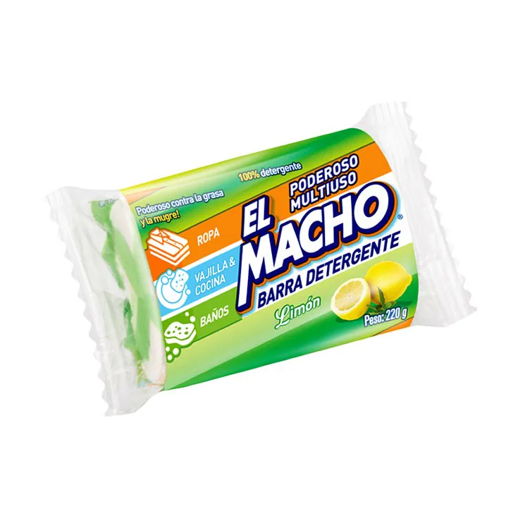 JABON EL MACHO BARRA BLANCO LIMON 220GR