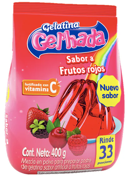 GELHADA FR ROJOS 400GR 24C