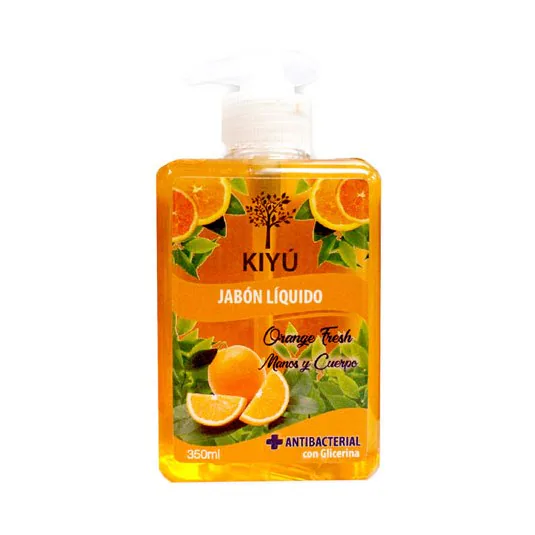 JABON LIQUIDO KIYU ORANGE FRESH FRASCO 350ML
