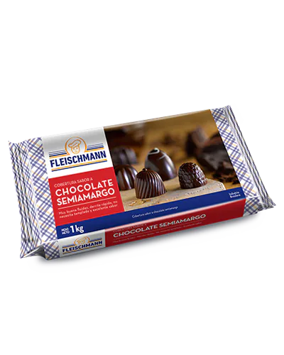 CHOCOLATE SEMIAMARGO 1KG FLEISCHMANN COBERTURA