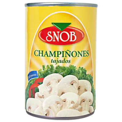 CHAMPIÑONES TAJADOS SNOB LATA 400G