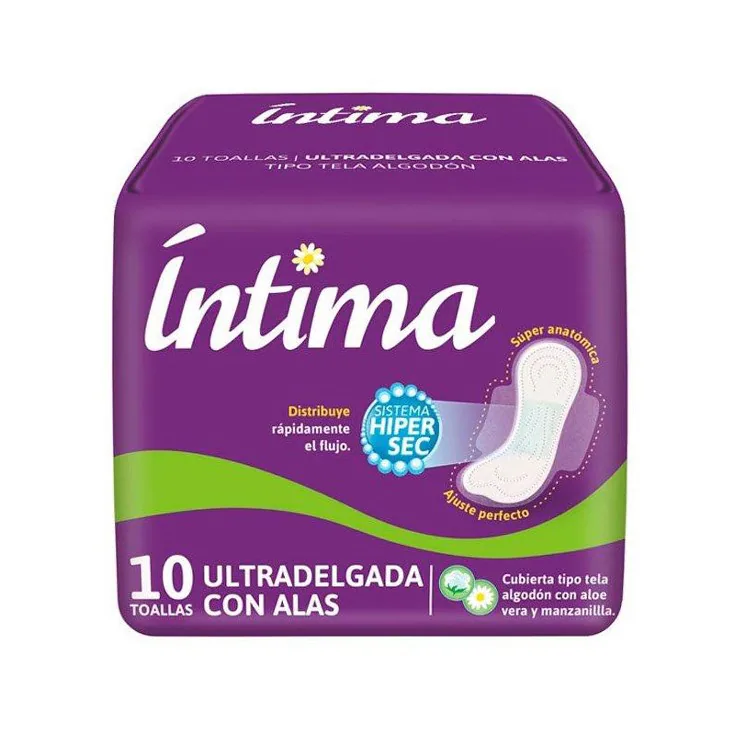 TOALLA INTIMA ULTRADELGADA 10UN