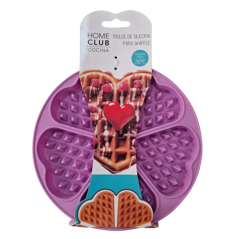 MOLDE DE SILICONA P/WAFFLE 18 CM HOME CLUB SURTIDO REF 1317