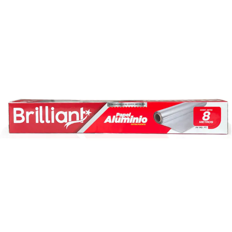 PAPEL ALUMINIO BRILLIANT 22.8M 30CM 24C